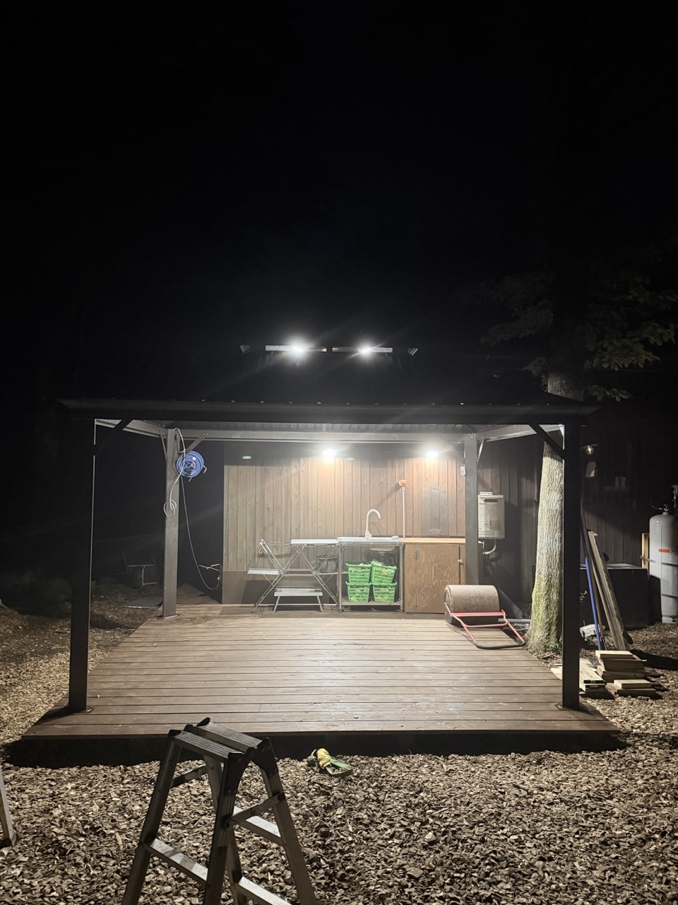 Gazebo at night